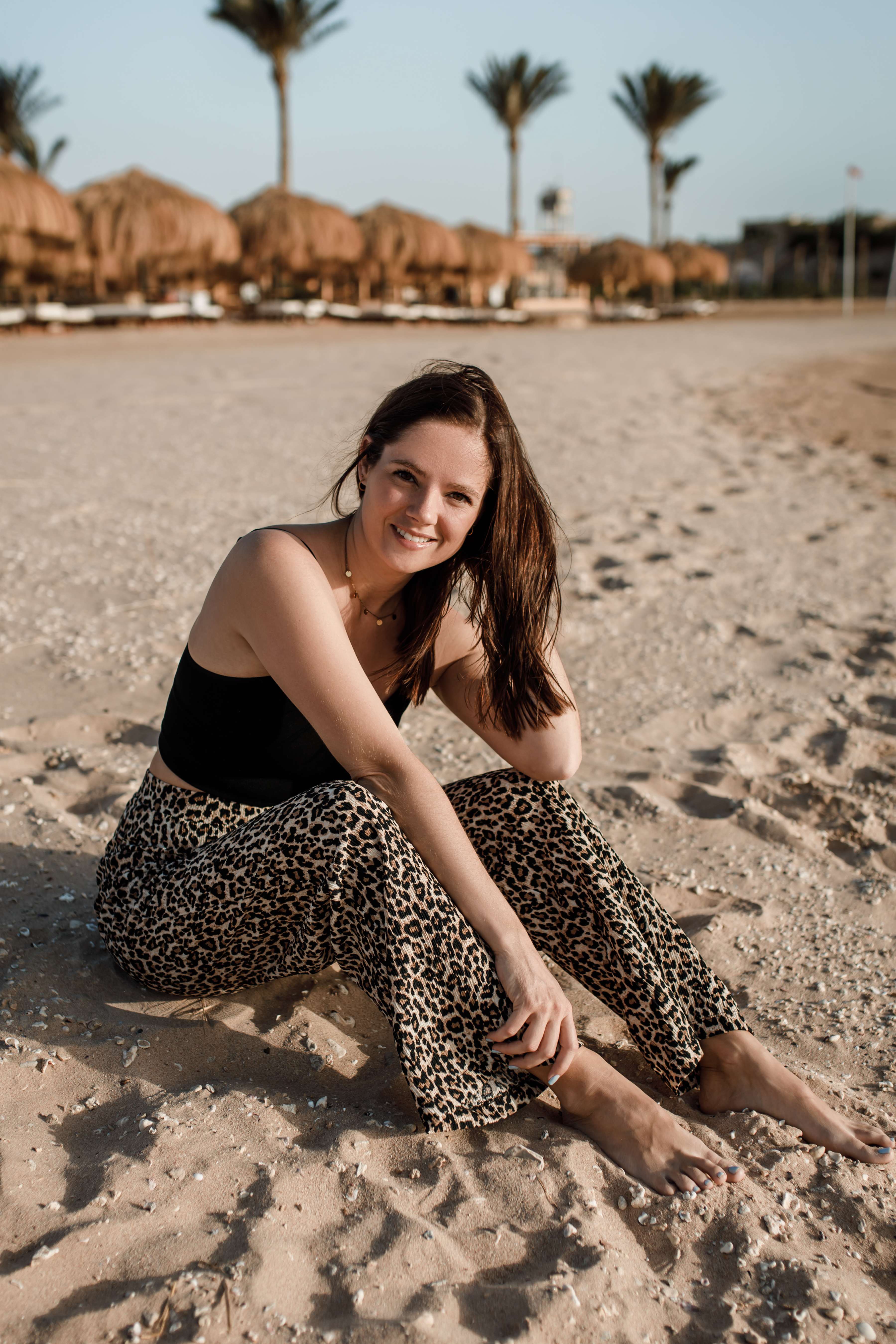 Sarah am Strand